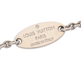 LOUIS VUITTON ルイヴィトン エセンシャルV 新型 シルバー M63197 レディース メタル ネックレス ABランク 中古 銀蔵