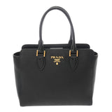 PRADA プラダ 2WAYバッグ ブラック 1BA113 レディース サフィアーノ ハンドバッグ ABランク 中古 銀蔵