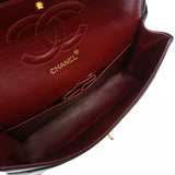 CHANEL シャネル マトラッセ チェーンショルダー Wフラップ 25cm ブラック A01112 レディース ラムスキン ショルダーバッグ Bランク 中古 銀蔵