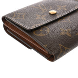 LOUIS VUITTON ルイヴィトン モノグラム ポルトフォイユ エリーズ ブラウン M61654 レディース モノグラムキャンバス 二つ折り財布 Bランク 中古 銀蔵