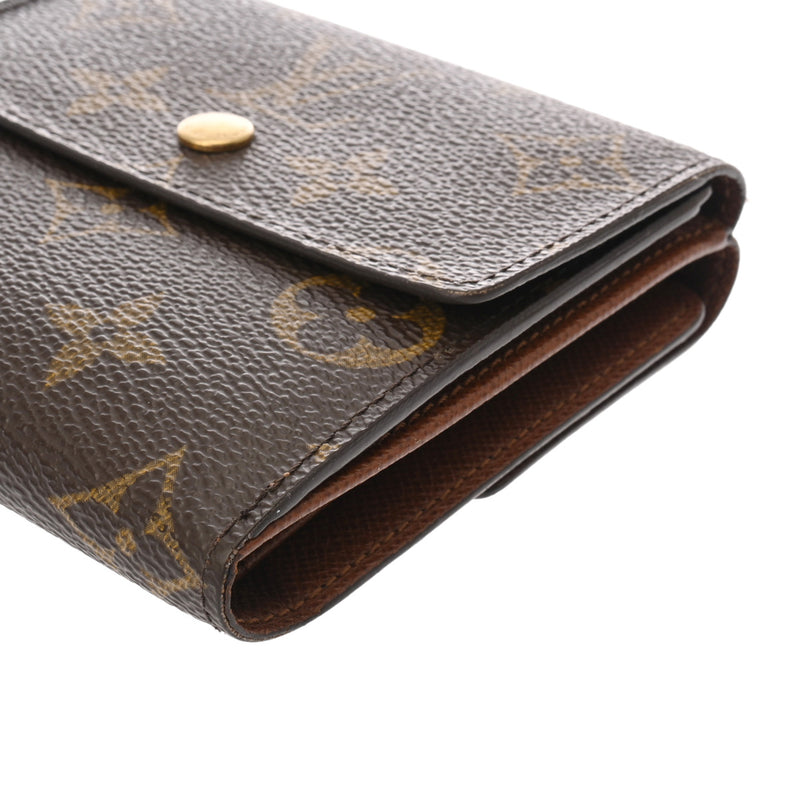 LOUIS VUITTON ルイヴィトン モノグラム ポルトフォイユ エリーズ ブラウン M61654 レディース モノグラムキャンバス 二つ折り財布 Bランク 中古 銀蔵