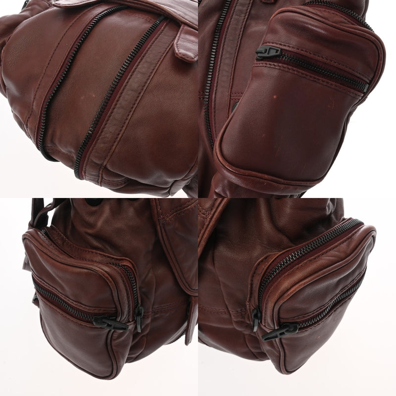 ALEXANDER WANG アレキサンダーワン ボルドー ユニセックス レザー リュック・デイパック Bランク 中古 銀蔵