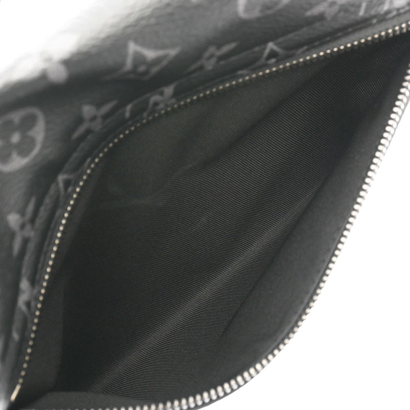 LOUIS VUITTON ルイヴィトン モノグラムエクリプス ディストリクト PM NV3 ブラック/グレー M46255 メンズ モノグラムキャンバス ショルダーバッグ Aランク 中古 銀蔵