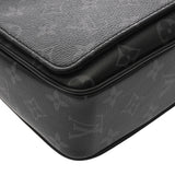 LOUIS VUITTON ルイヴィトン モノグラムエクリプス ディストリクト PM NV3 ブラック/グレー M46255 メンズ モノグラムキャンバス ショルダーバッグ Aランク 中古 銀蔵