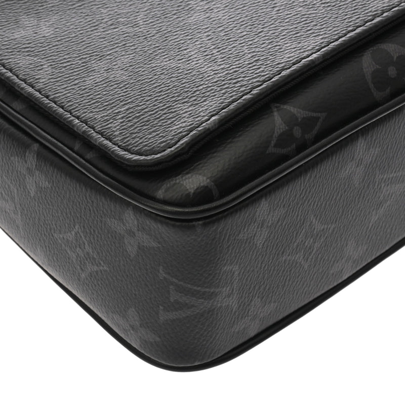 LOUIS VUITTON ルイヴィトン モノグラムエクリプス ディストリクト PM NV3 ブラック/グレー M46255 メンズ モノグラムキャンバス ショルダーバッグ Aランク 中古 銀蔵