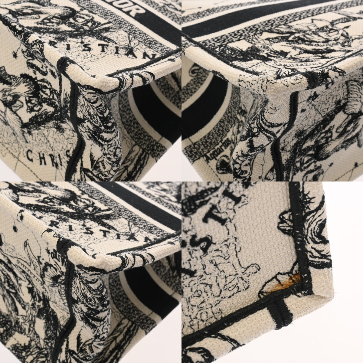 クリスチャンディオール ブックトート スモール ゾディアック ホワイト