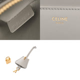 CELINE セリーヌ スモール 16セーズバッグ グレー 188003 レディース サテンドカーフスキン ハンドバッグ Aランク 中古 銀蔵