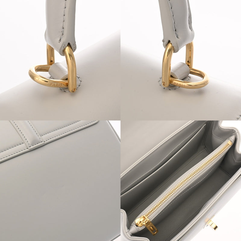 CELINE セリーヌ スモール 16セーズバッグ グレー 188003 レディース サテンドカーフスキン ハンドバッグ Aランク 中古 銀蔵