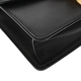 GUCCI グッチ シルヴィ ミニ チェーンショルダー ブラック 431666 レディース レザー ショルダーバッグ ABランク 中古 銀蔵