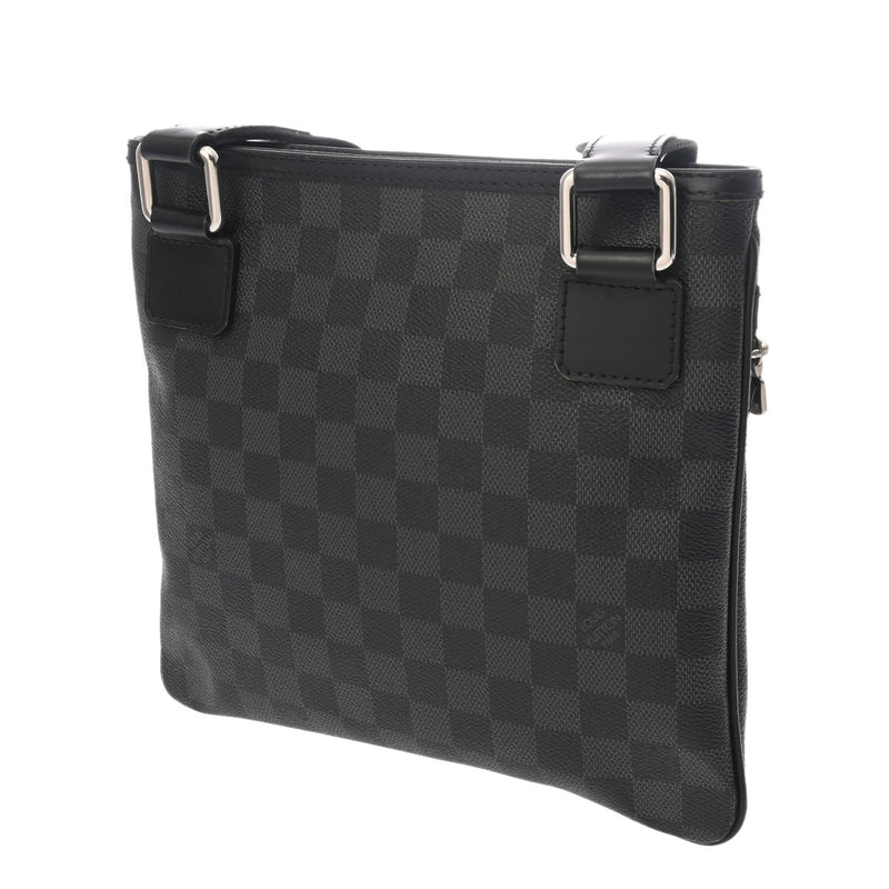 LOUIS VUITTON ルイヴィトン ダミエグラフィット トマス ブラック/グレー N58028 VI4039 メンズ ダミエキャンバス ショルダーバッグ ABランク 中古 銀蔵