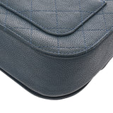 CHANEL シャネル マトラッセ 2WAYバッグ ブルー レディース キャビアスキン ハンドバッグ Bランク 中古 銀蔵