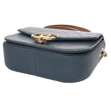 CHANEL シャネル マトラッセ 2WAYバッグ ブルー レディース キャビアスキン ハンドバッグ Bランク 中古 銀蔵