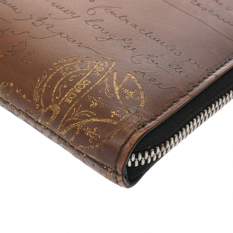 BERLUTI ベルルッティ ニノ GM ブラウン メンズ レザー クラッチバッグ ABランク 中古 銀蔵