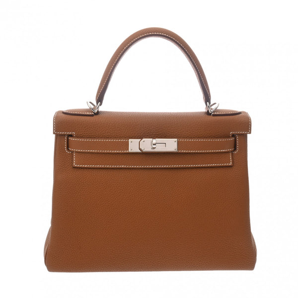 HERMES エルメス ケリー 28 内縫い 2WAY ゴールド Y刻印(2020年頃)  レディース トゴ ハンドバッグ Aランク 中古 銀蔵