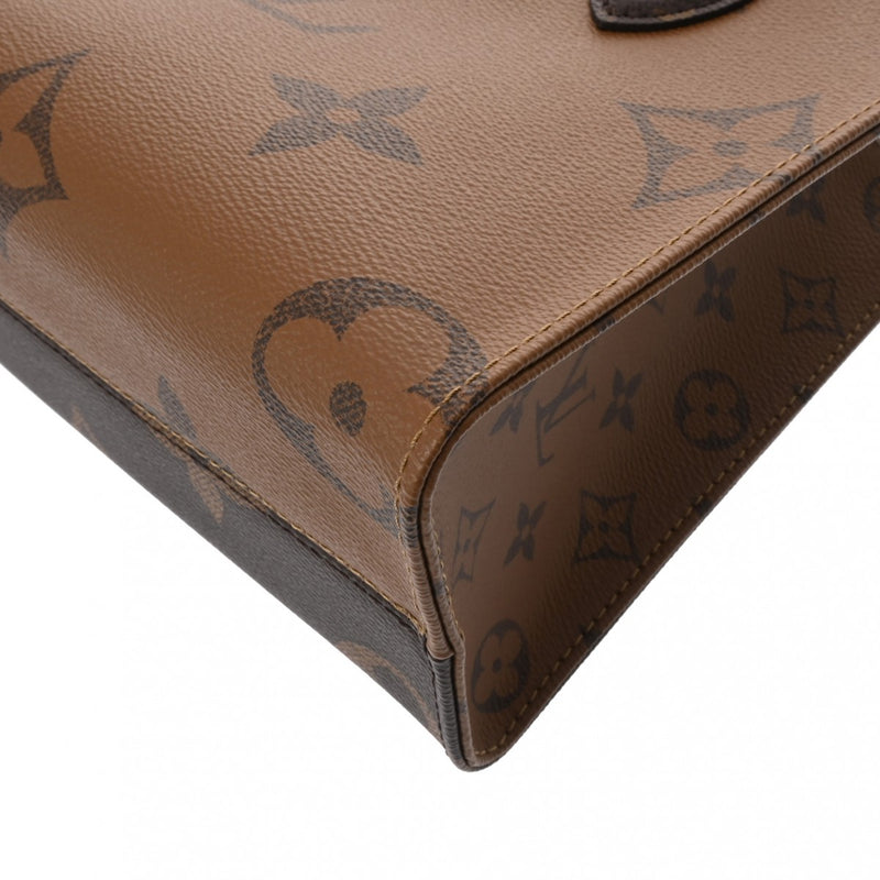 LOUIS VUITTON ルイヴィトン モノグラムリバース オンザゴー PM ブラウン M46373 レディース モノグラムキャンバス ハンドバッグ 新同 中古 銀蔵
