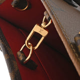 LOUIS VUITTON ルイヴィトン モノグラムリバース オンザゴー PM ブラウン M46373 レディース モノグラムキャンバス ハンドバッグ 新同 中古 銀蔵