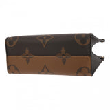 LOUIS VUITTON ルイヴィトン モノグラムリバース オンザゴー PM ブラウン M46373 レディース モノグラムキャンバス ハンドバッグ 新同 中古 銀蔵