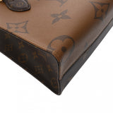 LOUIS VUITTON ルイヴィトン モノグラムリバース オンザゴー PM ブラウン M46373 レディース モノグラムキャンバス ハンドバッグ 新同 中古 銀蔵