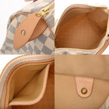 LOUIS VUITTON ルイヴィトン ダミエアズール スピーディ25 ホワイト N41534 レディース ダミエアズールキャンバス ハンドバッグ Aランク 中古 銀蔵