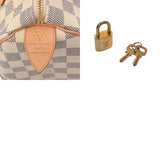 LOUIS VUITTON ルイヴィトン ダミエアズール スピーディ25 ホワイト N41534 レディース ダミエアズールキャンバス ハンドバッグ Aランク 中古 銀蔵