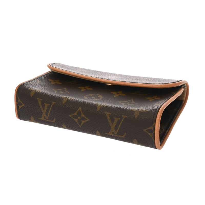 LOUIS VUITTON ルイヴィトン モノグラム ポシェットフロランティーヌ ベルトS ブラウン M51855 レディース モノグラムキャンバス ウエストバッグ ABランク 中古 銀蔵