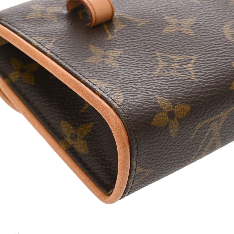 LOUIS VUITTON ルイヴィトン モノグラム ポシェットフロランティーヌ ベルトS ブラウン M51855 レディース モノグラムキャンバス ウエストバッグ ABランク 中古 銀蔵