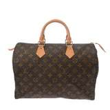 LOUIS VUITTON ルイヴィトン モノグラム スピーディ 35 ブラウン M41524 レディース モノグラムキャンバス ハンドバッグ Bランク 中古 銀蔵