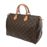 LOUIS VUITTON ルイヴィトン モノグラム スピーディ 35 ブラウン M41524 レディース モノグラムキャンバス ハンドバッグ Bランク 中古 銀蔵