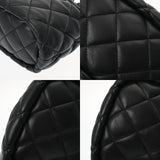 CHANEL シャネル マトラッセ チェーンショルダー 巾着 ブラック レディース ラムスキン ショルダーバッグ ABランク 中古 銀蔵