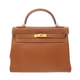 HERMES エルメス ケリー 32 内縫い 2WAY ゴールド □J刻印(2006年頃) レディース スイフト ハンドバッグ ABランク 中古 銀蔵