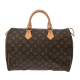 LOUIS VUITTON ルイヴィトン モノグラム スピーディ 35 ブラウン M41524 レディース モノグラムキャンバス ハンドバッグ Bランク 中古 銀蔵