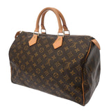 LOUIS VUITTON ルイヴィトン モノグラム スピーディ 35 ブラウン M41524 レディース モノグラムキャンバス ハンドバッグ Bランク 中古 銀蔵