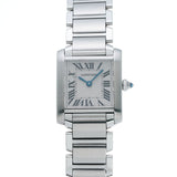 カルティエ タンク フランセーズ SM W51008Q3 ホワイト レディース 腕時計 クォーツ 中古 銀蔵