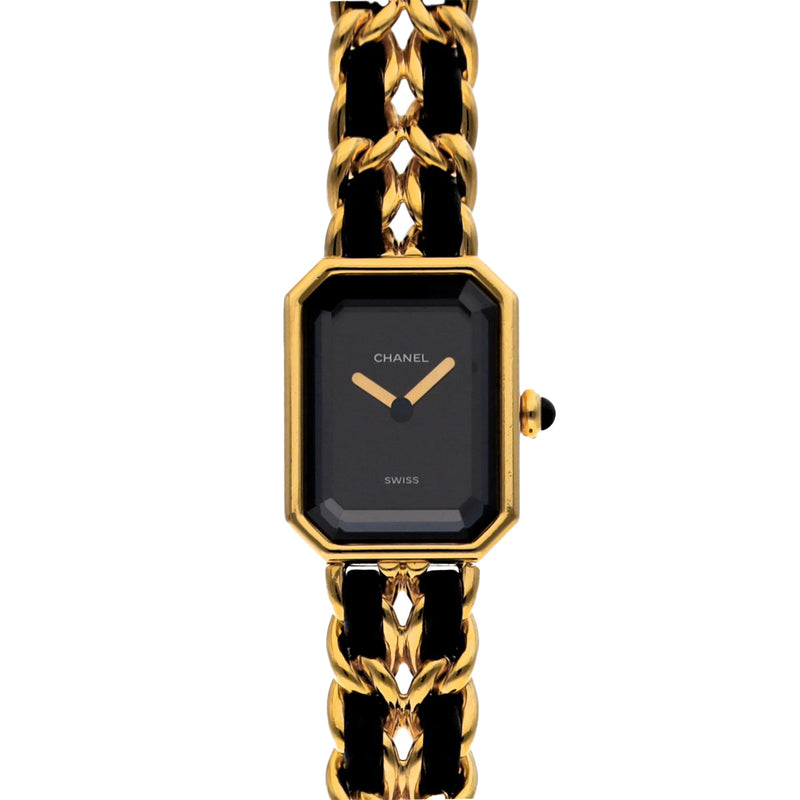 シャネル プルミエール Mサイズ H0001 ブラック レディース 腕時計 クォーツ 中古 銀蔵