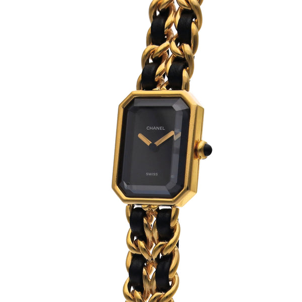 シャネル プルミエール Mサイズ H0001 ブラック レディース 腕時計 クォーツ 中古 銀蔵