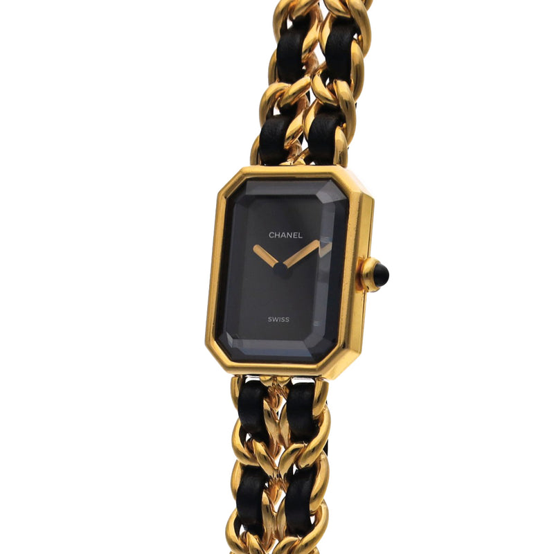 シャネル プルミエール Mサイズ H0001 ブラック レディース 腕時計 クォーツ 中古 銀蔵