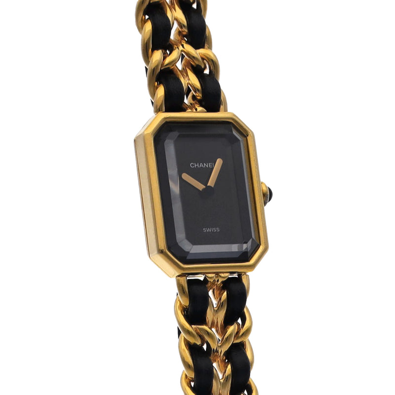 シャネル プルミエール Mサイズ H0001 ブラック レディース 腕時計 クォーツ 中古 銀蔵