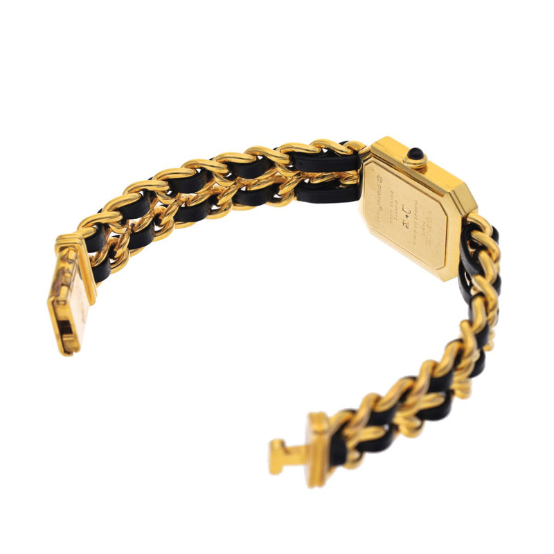 シャネル プルミエール Mサイズ H0001 ブラック レディース 腕時計 クォーツ 中古 銀蔵