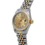 ロレックス デイトジャスト 10Pダイヤ 69173G E番(1990年頃製造) シャンパン/ダイヤモンド レディース 腕時計 自動巻き 中古 銀蔵