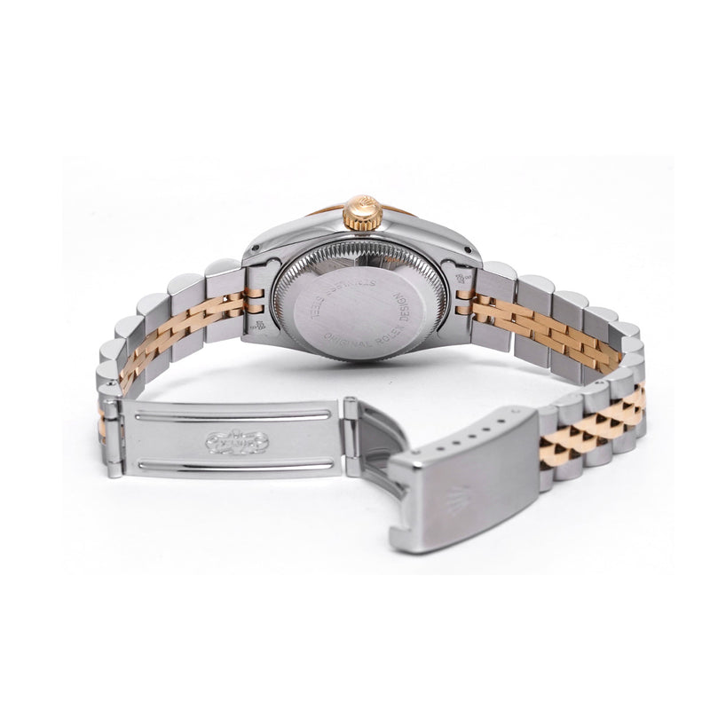 ロレックス デイトジャスト 10Pダイヤ 69173G E番(1990年頃製造) シャンパン/ダイヤモンド レディース 腕時計 自動巻き 中古 銀蔵