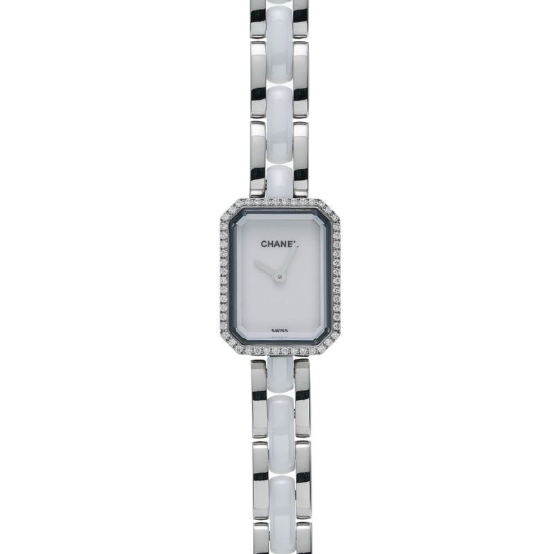 シャネル プルミエール ベゼルダイヤ H2132 ホワイトラッカー レディース 腕時計 クォーツ 中古 銀蔵
