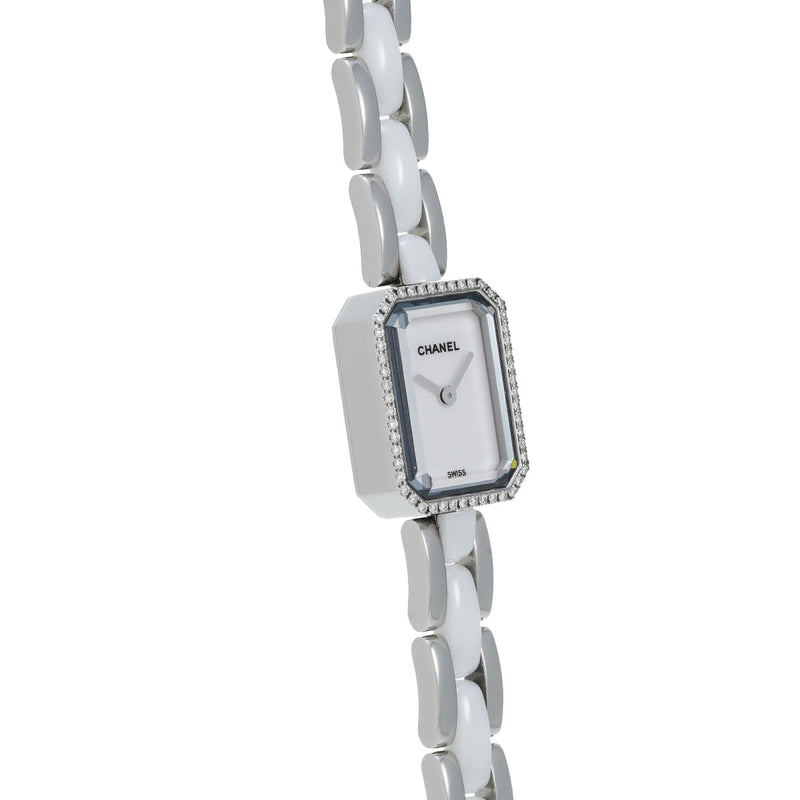 シャネル プルミエール ベゼルダイヤ H2132 ホワイトラッカー レディース 腕時計 クォーツ 中古 銀蔵