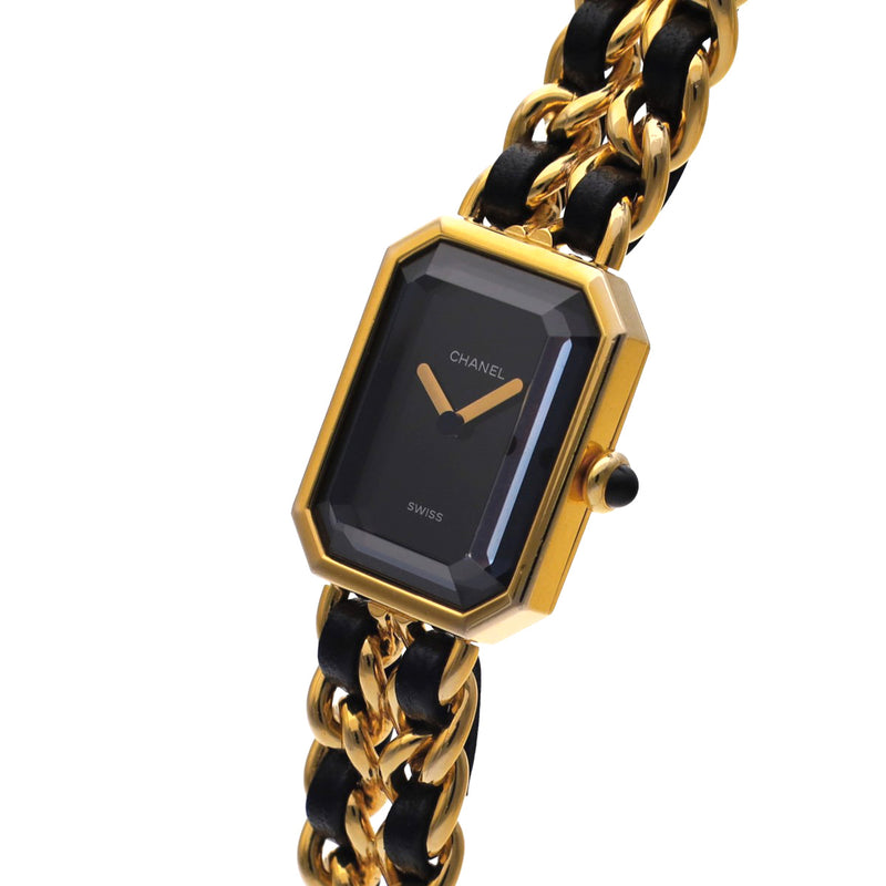シャネル プルミエール Mサイズ H0001 ブラック レディース 腕時計 クォーツ 中古 銀蔵