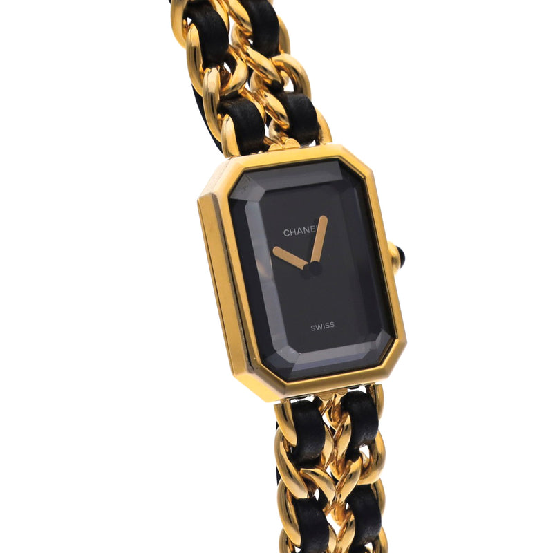 シャネル プルミエール Mサイズ H0001 ブラック レディース 腕時計 クォーツ 中古 銀蔵
