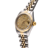 ロレックス デイトジャスト 10Pダイヤ 79173G K番(2001年頃製造) シャンパンコンピュータ/ダイヤモンド レディース 腕時計 自動巻き 中古 銀蔵