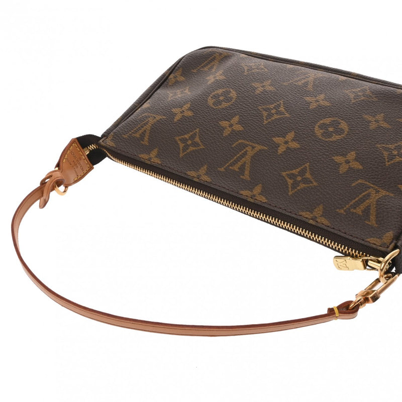 LOUIS VUITTON ルイヴィトン モノグラム ポシェット アクセソワール ブラウン M51980 レディース モノグラムキャンバス アクセサリーポーチ ABランク 中古 銀蔵