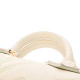 LOUIS VUITTON ルイヴィトン モノグラムアンプラント ナノスピーディ オフホワイト/グリーン M24169 レディース レザー ショルダーバッグ 新同 中古 銀蔵