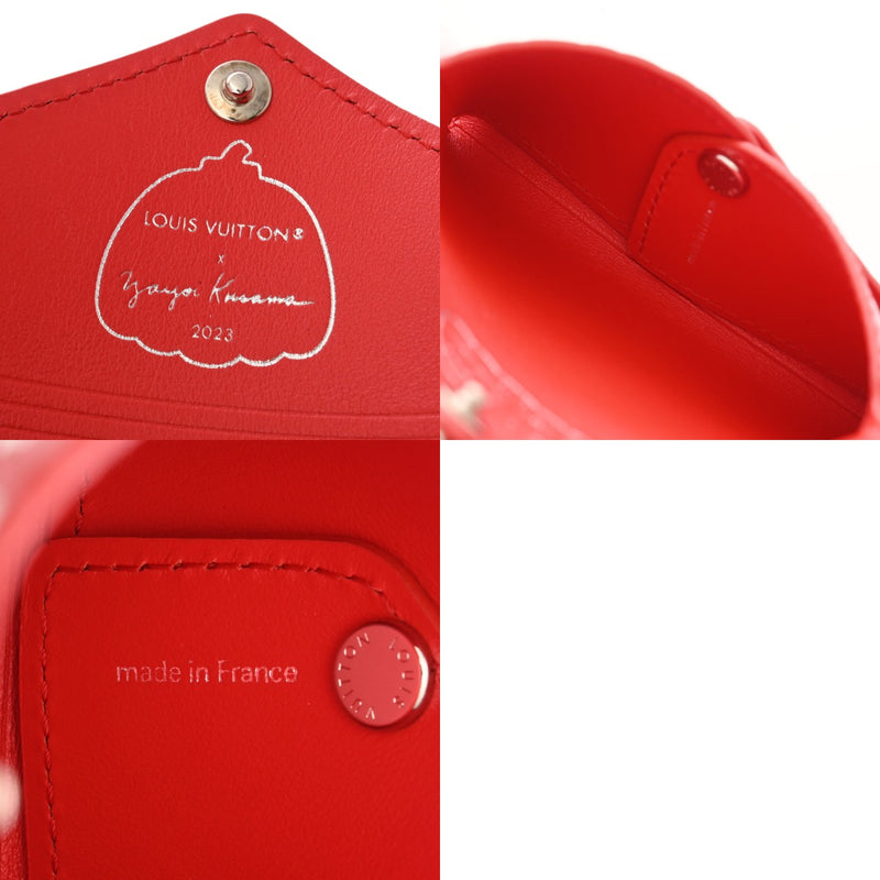 LOUIS VUITTON ルイヴィトン ポシェットキリガミ 草間彌生 コラボ マルチカラー M81959 レディース レザー アクセサリーポーチ Aランク 中古 銀蔵