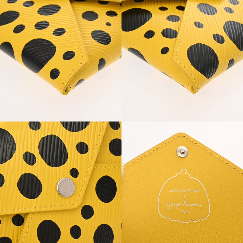 LOUIS VUITTON ルイヴィトン ポシェットキリガミ 草間彌生 コラボ マルチカラー M81959 レディース レザー アクセサリーポーチ Aランク 中古 銀蔵