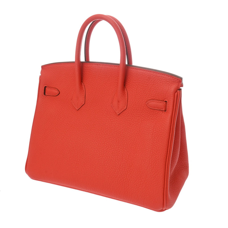 HERMES エルメス バーキン 25 ルージュピヴォワンヌ □Q刻印(2013年頃) レディース トゴ ハンドバッグ Aランク 中古 銀蔵